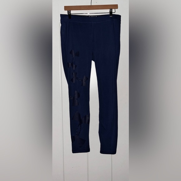 Under Armour Leggings Athletic Workout Gym Running Athleisure Walking‎ Women XL - Picture 1 of 6
